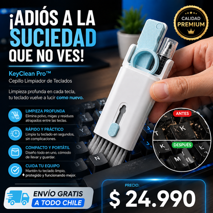 KEYCLEAN PRO™ - Cepillo de limpieza de teclado