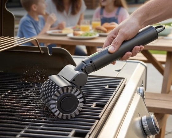 GRILLFORCE™ - Cepillo limpieza de parrilla + 12 Pares de Guantes