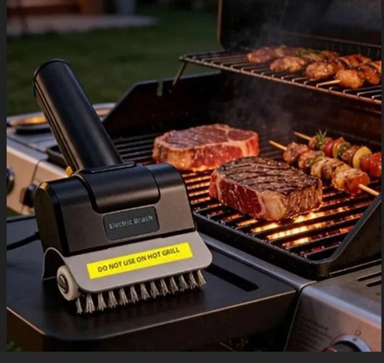 GRILLFORCE™ - Cepillo limpieza de parrilla + 12 Pares de Guantes